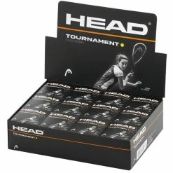 Flash Sale 🔥 Head Tournament Squash Balls Single Yellow Dot - 1 Dozen 🛒