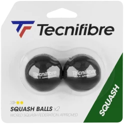 Coupon 🌟 Tecnifibre Squash Balls Double Yellow Dot Pack Of Two 😍