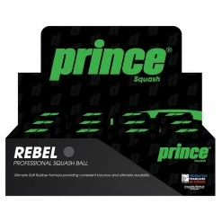 Best Pirce 🧨 Prince Rebel Single Yellow Dot Squash Balls - 1 Dozen ⭐
