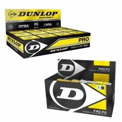 Brand new 😉 Dunlop Pro Double Yellow Dot Squash Balls And Dunlop PU Replacement Grips Bundle 🌟