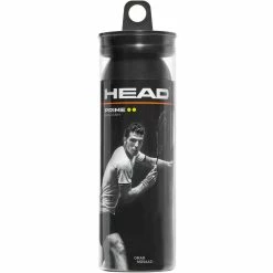 Discount ✨ Head Prime Squash Balls Double Yellow Dot - 3 Ball Tube 👏