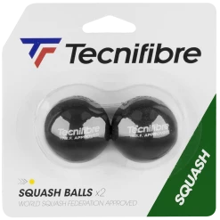 Hot Sale 💯 Tecnifibre Squash Balls Single Yellow Dot Pack Of Two 🎉